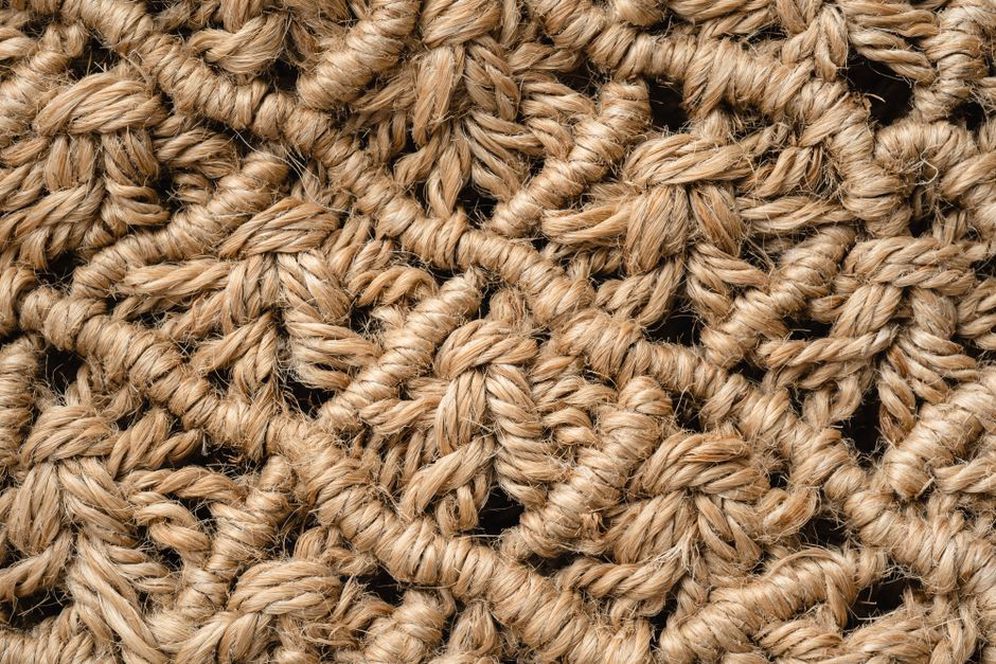 Handwoven raffia weave detail of the Maison Archives extra oversized palapa hat