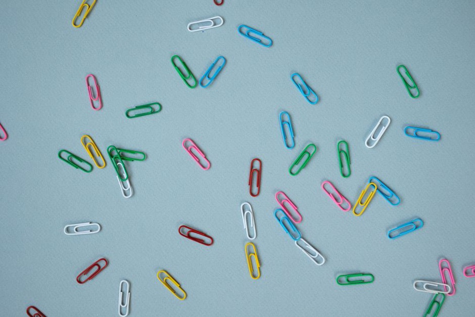 Collection of cone hair clips in eight colours from the 1980s series